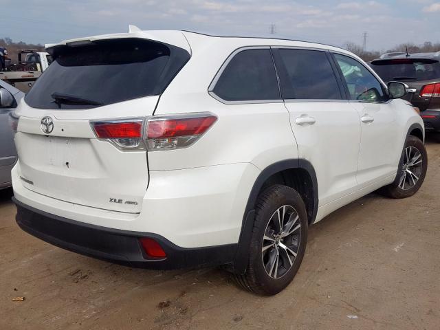 5TDJKRFH3GS240456 - 2016 TOYOTA HIGHLANDER XLE  photo 4