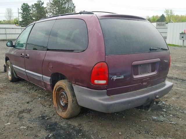 2B4GP44R7XR265649 - 1999 DODGE GRAND CARA PURPLE photo 3