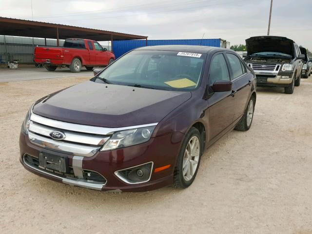 3FAHP0JA0CR449257 - 2012 FORD FUSION SEL PURPLE photo 2