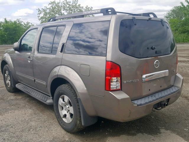 5N1AR18W66C658627 - 2006 NISSAN PATHFINDER GRAY photo 3