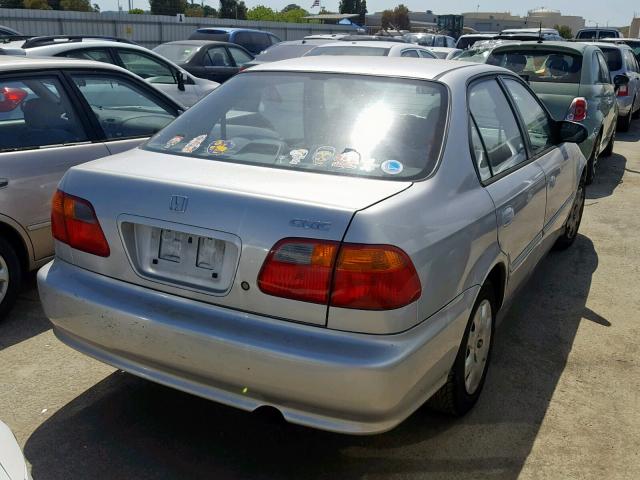 2HGEJ6610YH530919 - 2000 HONDA CIVIC BASE SILVER photo 4