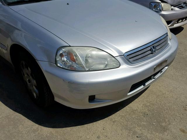 2HGEJ6610YH530919 - 2000 HONDA CIVIC BASE SILVER photo 9