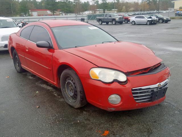 4C3AG42G34E111932 - 2004 CHRYSLER SEBRING LX RED photo 1