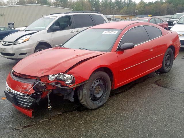 4C3AG42G34E111932 - 2004 CHRYSLER SEBRING LX RED photo 2