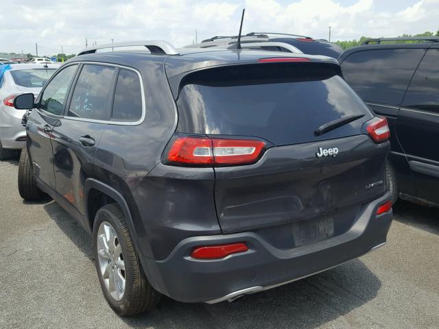 1C4PJLDB0HW540496 - 2017 JEEP CHEROKEE L GRAY photo 3