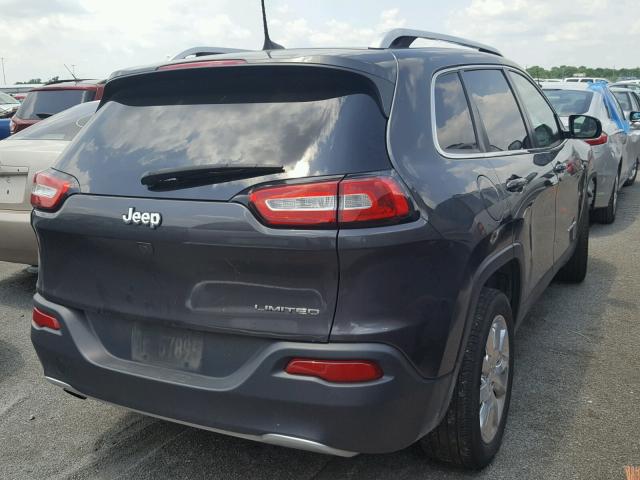 1C4PJLDB0HW540496 - 2017 JEEP CHEROKEE L GRAY photo 4