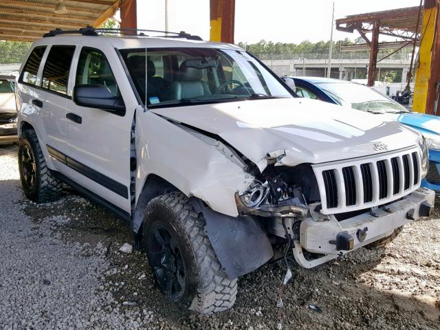 1J4HS48NX5C563450 - 2005 JEEP GRAND CHER WHITE photo 1