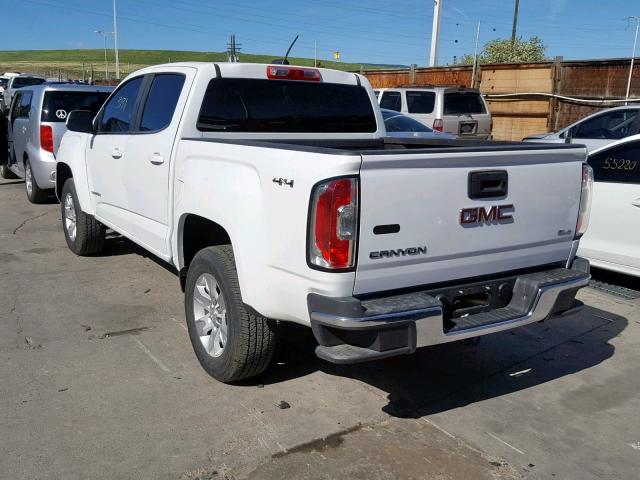 1GTG6CEN6H1189312 - 2017 GMC CANYON SLE WHITE photo 3