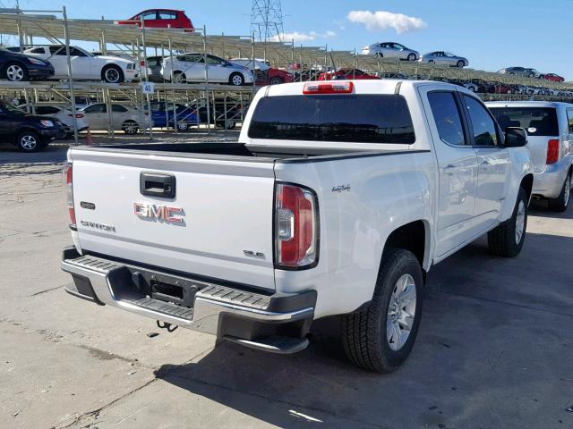 1GTG6CEN6H1189312 - 2017 GMC CANYON SLE WHITE photo 4