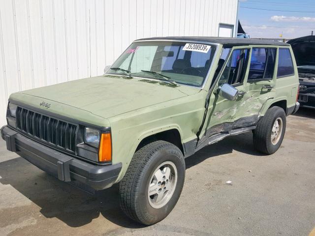 1JCMT7844JT083763 - 1988 JEEP CHEROKEE L GREEN photo 2