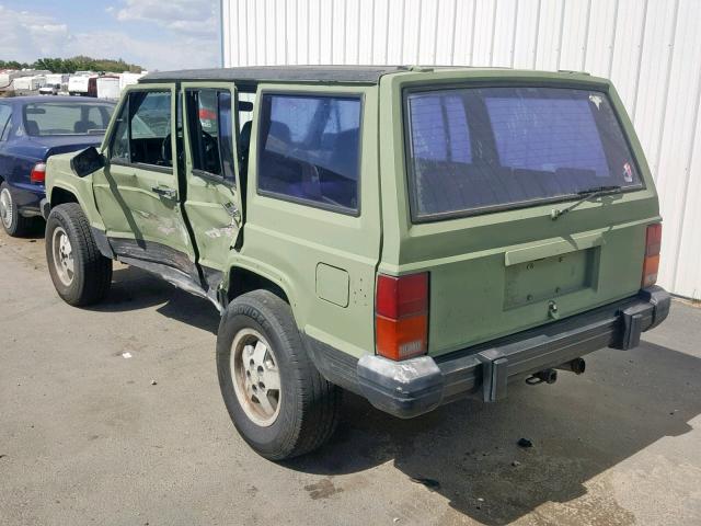 1JCMT7844JT083763 - 1988 JEEP CHEROKEE L GREEN photo 3