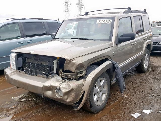 1J8HG48N66C265205 - 2006 JEEP COMMANDER GOLD photo 2