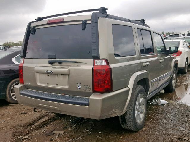 1J8HG48N66C265205 - 2006 JEEP COMMANDER GOLD photo 4