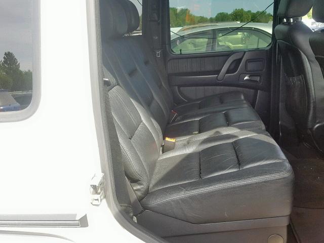 WDCYR49E28X172171 - 2008 MERCEDES-BENZ G 500 WHITE photo 6