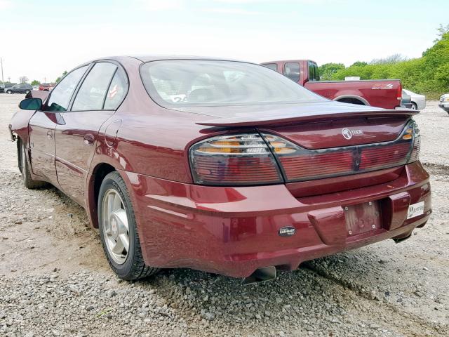 1G2HY54K5Y4249276 - 2000 PONTIAC BONNEVILLE BURGUNDY photo 3