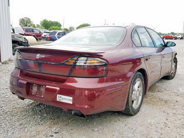 1G2HY54K5Y4249276 - 2000 PONTIAC BONNEVILLE BURGUNDY photo 4