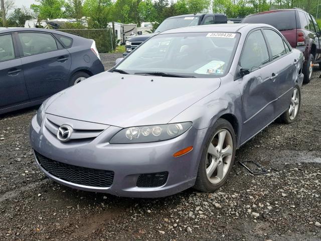 1YVHP80D075M25385 - 2007 MAZDA 6 S GRAY photo 2