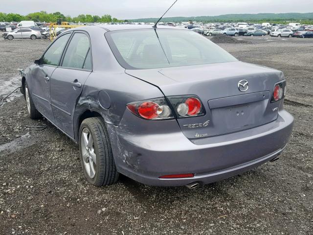 1YVHP80D075M25385 - 2007 MAZDA 6 S GRAY photo 3