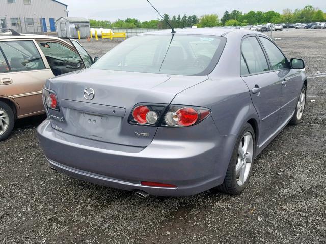 1YVHP80D075M25385 - 2007 MAZDA 6 S GRAY photo 4