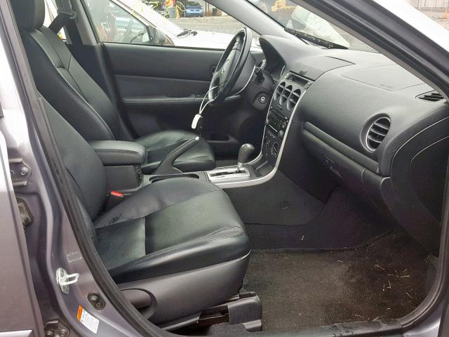 1YVHP80D075M25385 - 2007 MAZDA 6 S GRAY photo 5