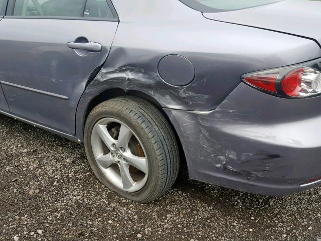 1YVHP80D075M25385 - 2007 MAZDA 6 S GRAY photo 9