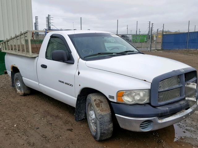 3D7KA26D13G728749 - 2003 DODGE RAM 2500 S WHITE photo 1