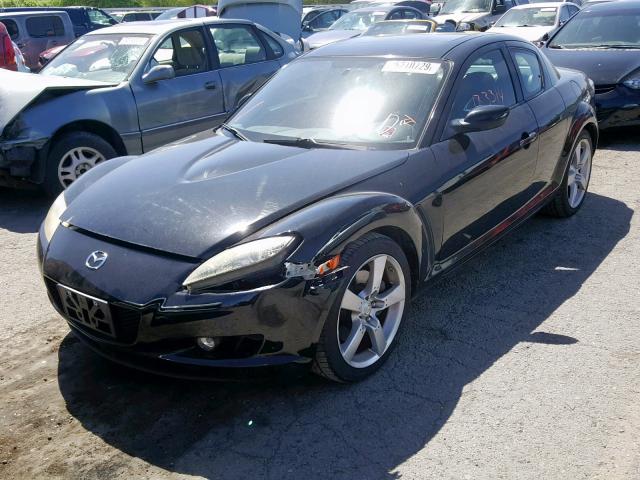 JM1FE173840100628 - 2004 MAZDA RX8 BLACK photo 2