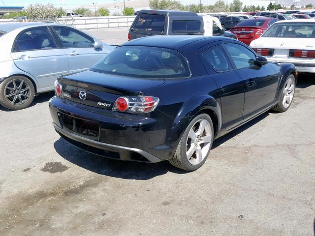 JM1FE173840100628 - 2004 MAZDA RX8 BLACK photo 4