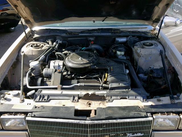 1G6CB698XF4297897 - 1985 CADILLAC FLEETWOOD CREAM photo 7