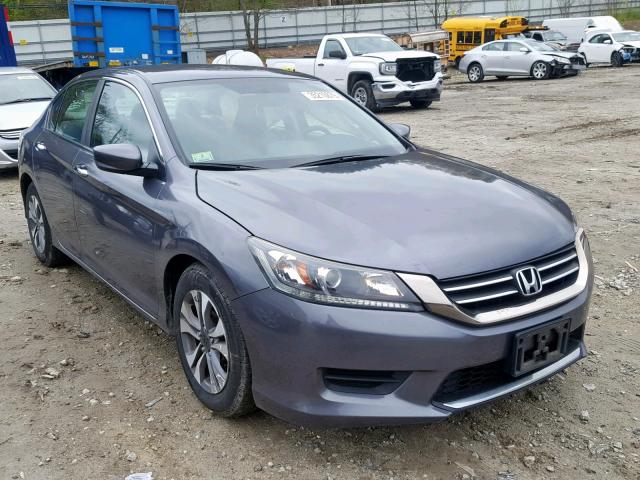 1HGCR2F3XDA022024 - 2013 HONDA ACCORD LX GRAY photo 1