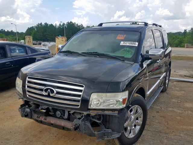 5N3AA08A24N808277 - 2004 INFINITI QX56 BLACK photo 2