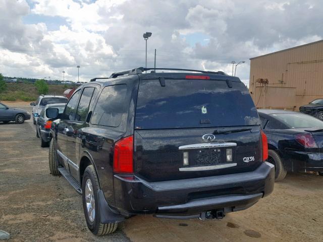 5N3AA08A24N808277 - 2004 INFINITI QX56 BLACK photo 3