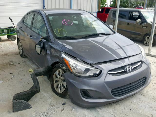 KMHCT4AEXGU075972 - 2016 HYUNDAI ACCENT SE GRAY photo 1