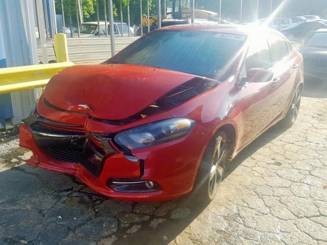 1C3CDFBA3DD219337 - 2013 DODGE DART SXT RED photo 2