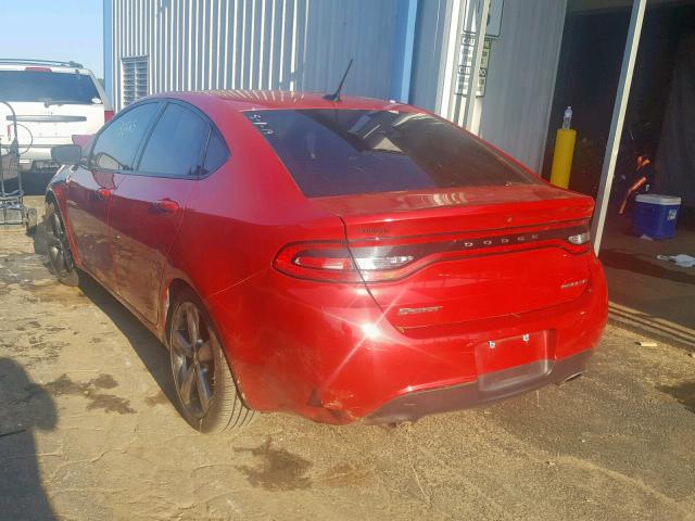 1C3CDFBA3DD219337 - 2013 DODGE DART SXT RED photo 3