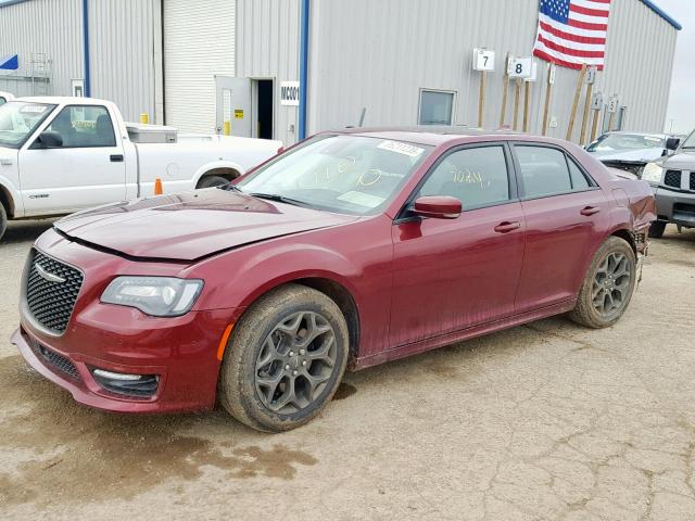 2C3CCAGG4JH198970 - 2018 CHRYSLER 300 S MAROON photo 2