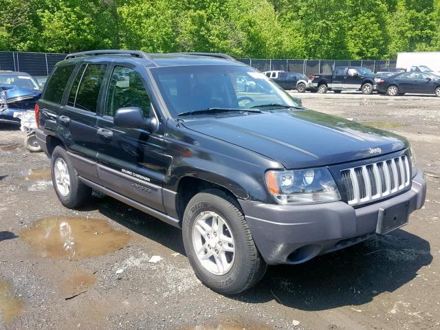 1J4GX48S04C156481 - 2004 JEEP GRAND CHER BLACK photo 1