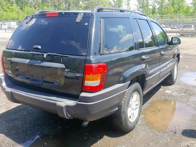 1J4GX48S04C156481 - 2004 JEEP GRAND CHER BLACK photo 4