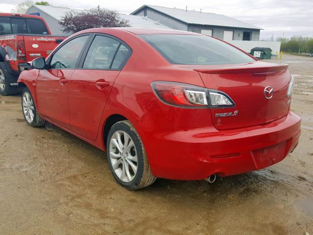 JM1BL1S5XA1101511 - 2010 MAZDA 3 S RED photo 3