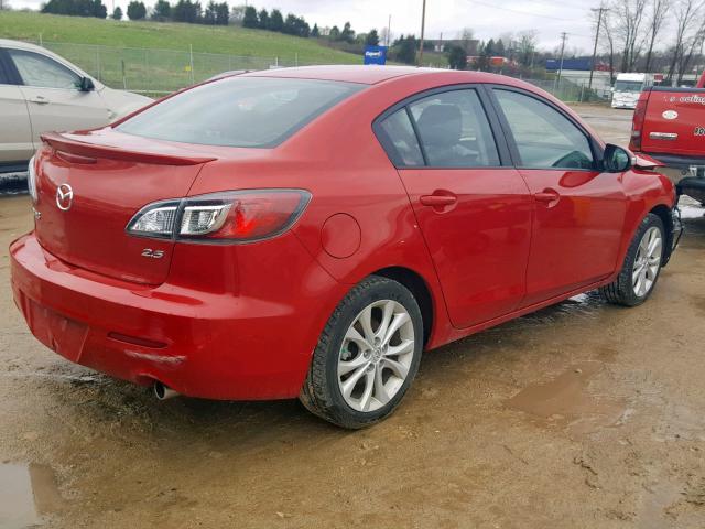 JM1BL1S5XA1101511 - 2010 MAZDA 3 S RED photo 4