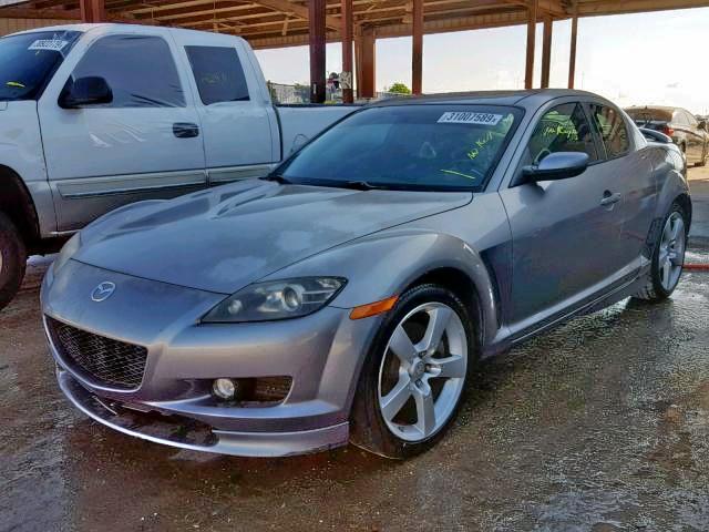 JM1FE17N550147411 - 2005 MAZDA RX8 GRAY photo 2