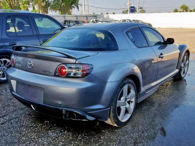 JM1FE17N550147411 - 2005 MAZDA RX8 GRAY photo 4