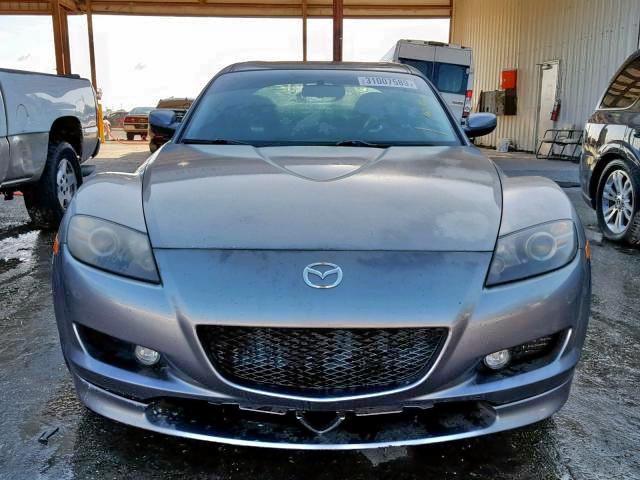 JM1FE17N550147411 - 2005 MAZDA RX8 GRAY photo 9