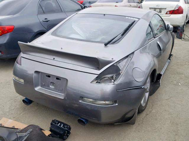 JN1AZ34E65M655736 - 2005 NISSAN 350Z COUPE GRAY photo 4