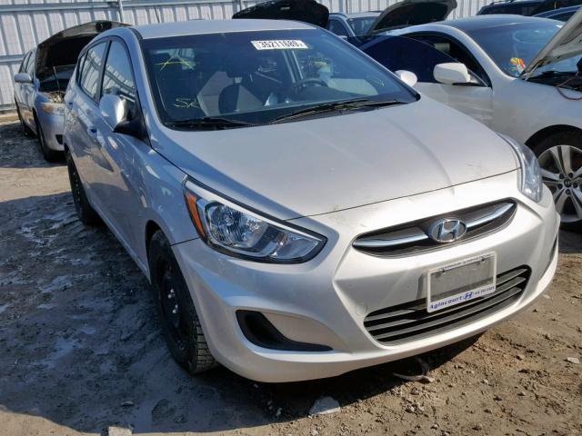 KMHCT5AE3GU238998 - 2016 HYUNDAI ACCENT SE SILVER photo 1