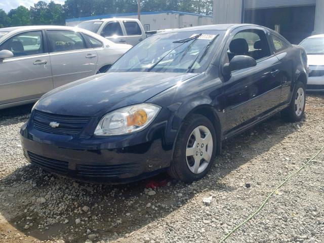 1G1AL18F487114282 - 2008 CHEVROLET COBALT LT BLACK photo 2