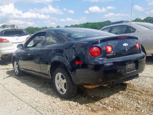 1G1AL18F487114282 - 2008 CHEVROLET COBALT LT BLACK photo 3