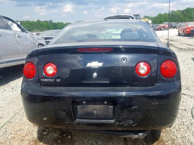 1G1AL18F487114282 - 2008 CHEVROLET COBALT LT BLACK photo 9