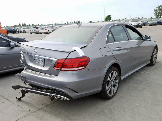 WDDHF5KB9EA998945 - 2014 MERCEDES-BENZ E 350 GRAY photo 4