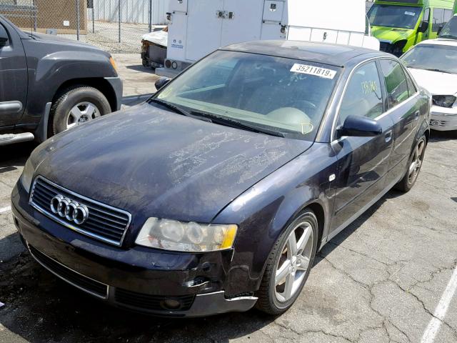 WAUJT68EX3A279404 - 2003 AUDI A4 3.0 BLUE photo 2